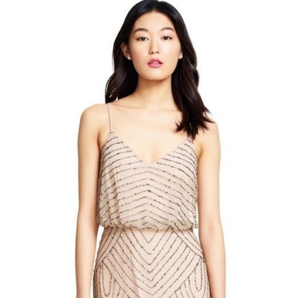 Adrianna Papell Beaded Long Dress - Picture 4 of 4